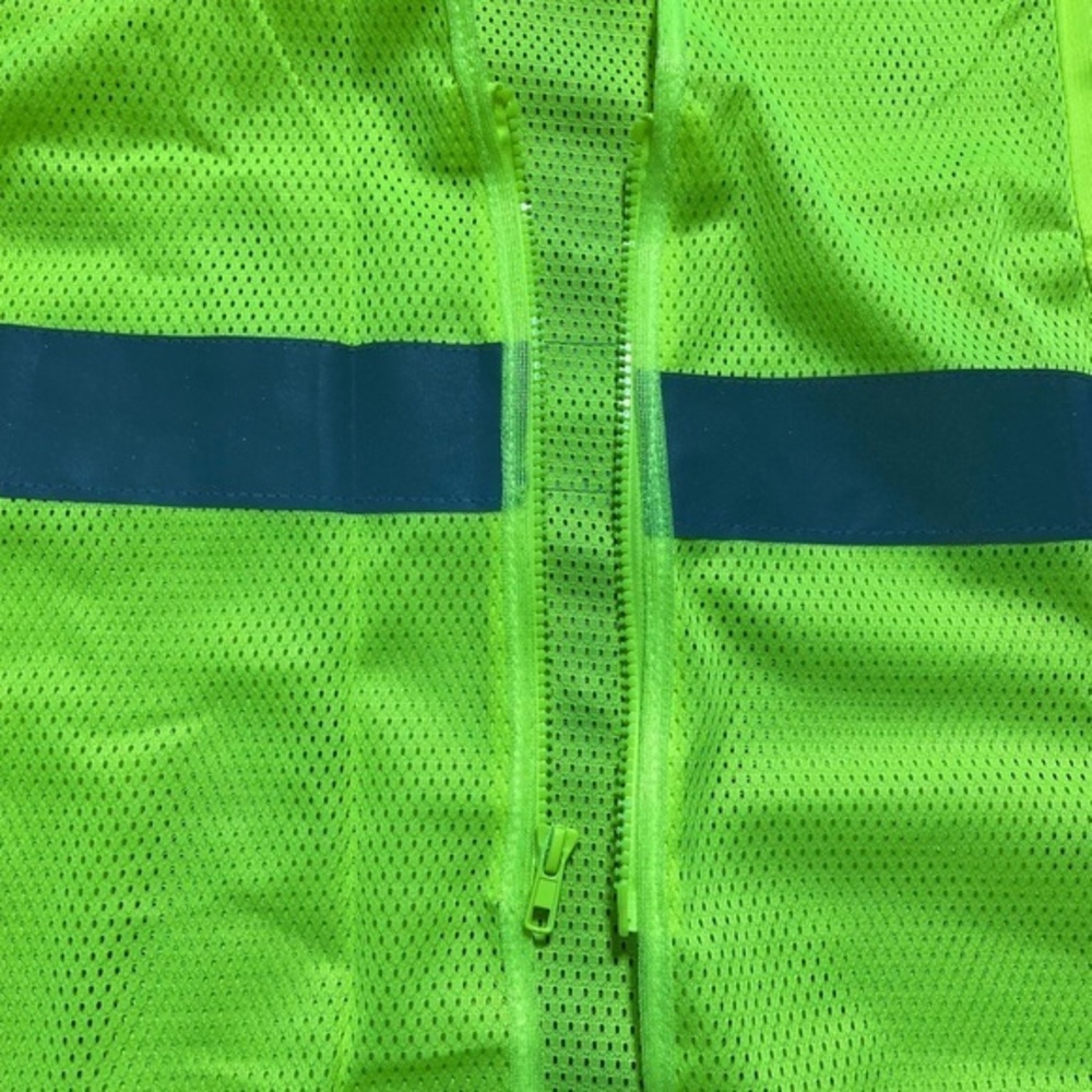 Condor ANSI Type R Class 2 High Visibility Zipper Vest Size 2XL Yellow - Picture 6 of 9